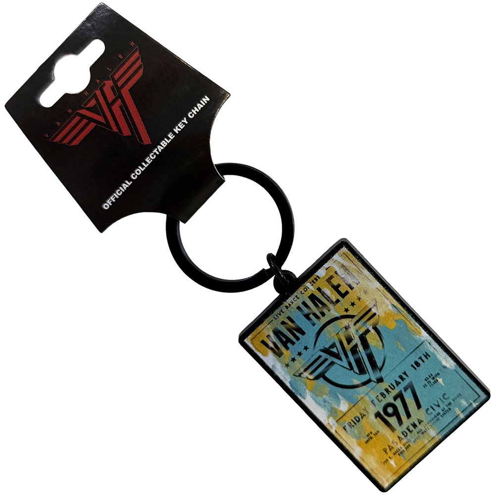 Van Halen - Pasadena '77 Sleutelhanger - Multicolours